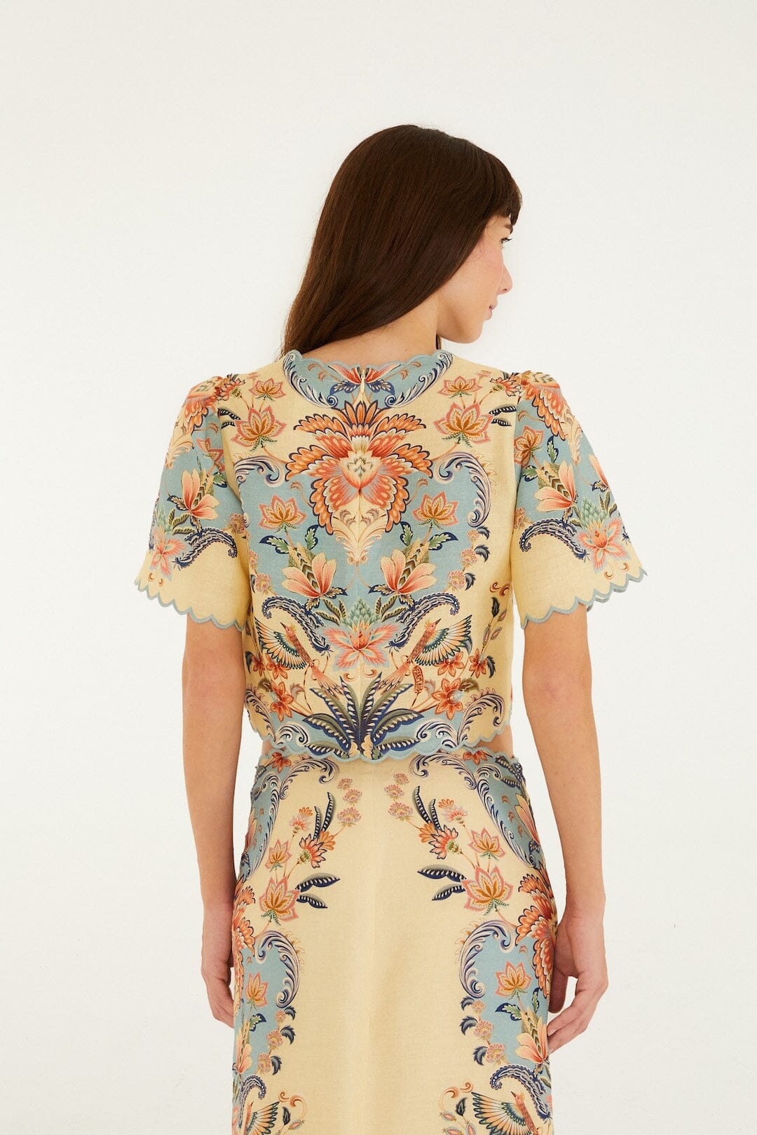 Butter Yellow Boho Beauty Euroflax Premium Linen Top