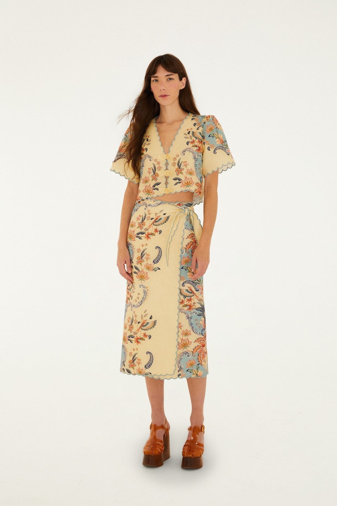 Butter Yellow Boho Beauty Euroflax Premium Linen Top