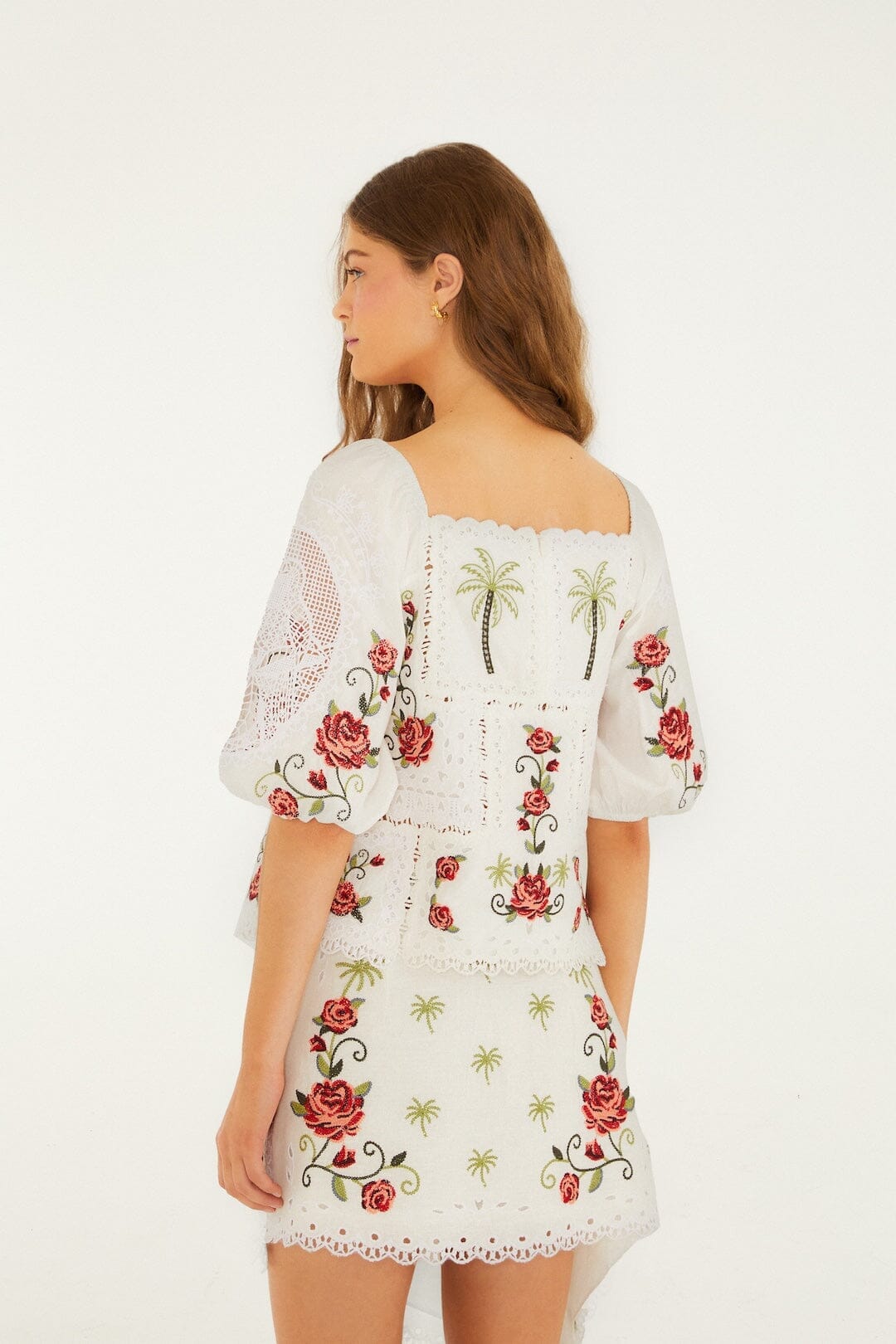 Off-White Tropi Scarf Embroidered Blouse