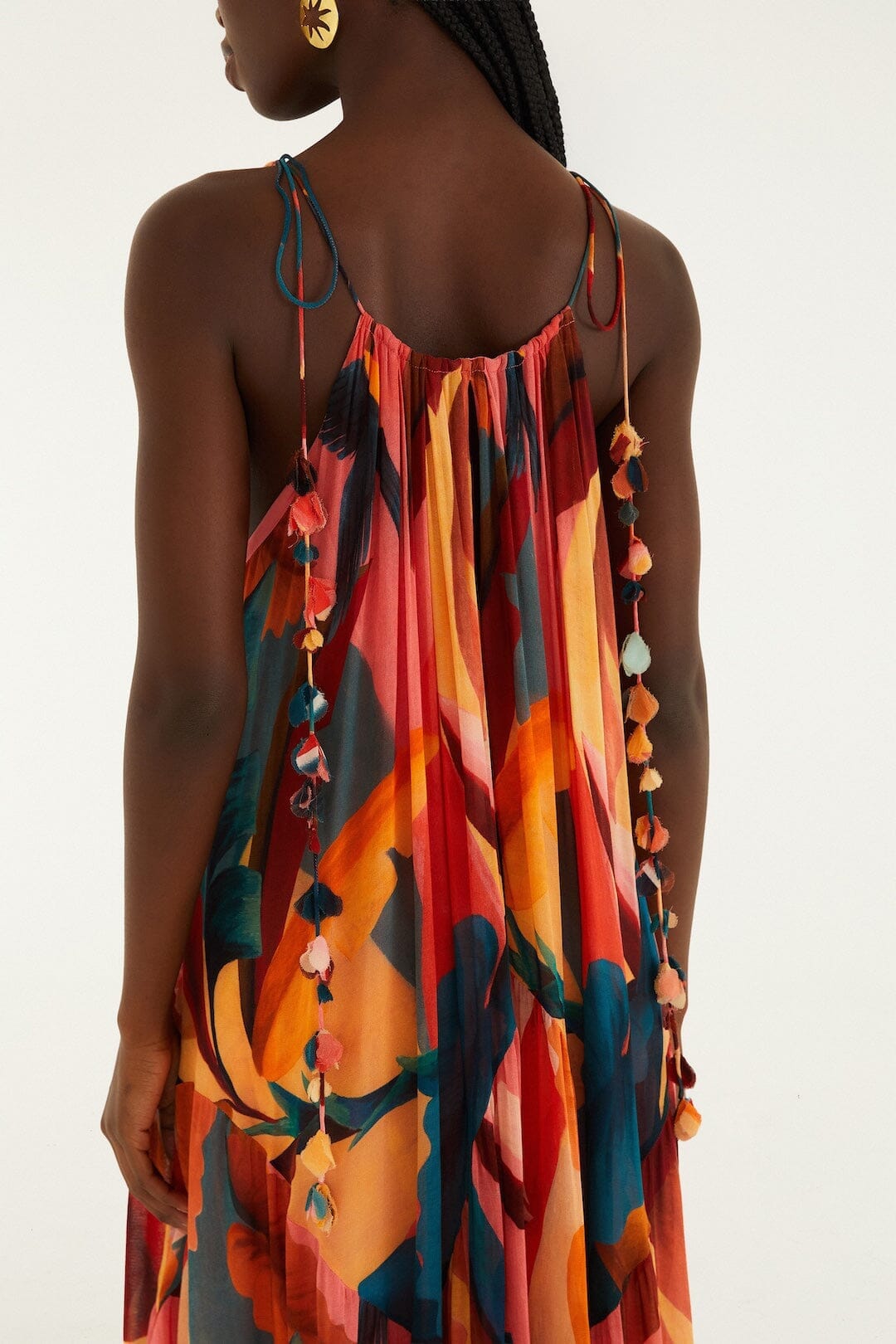 Multicolor Atlantic Rainforest Sleeveless Maxi Dress