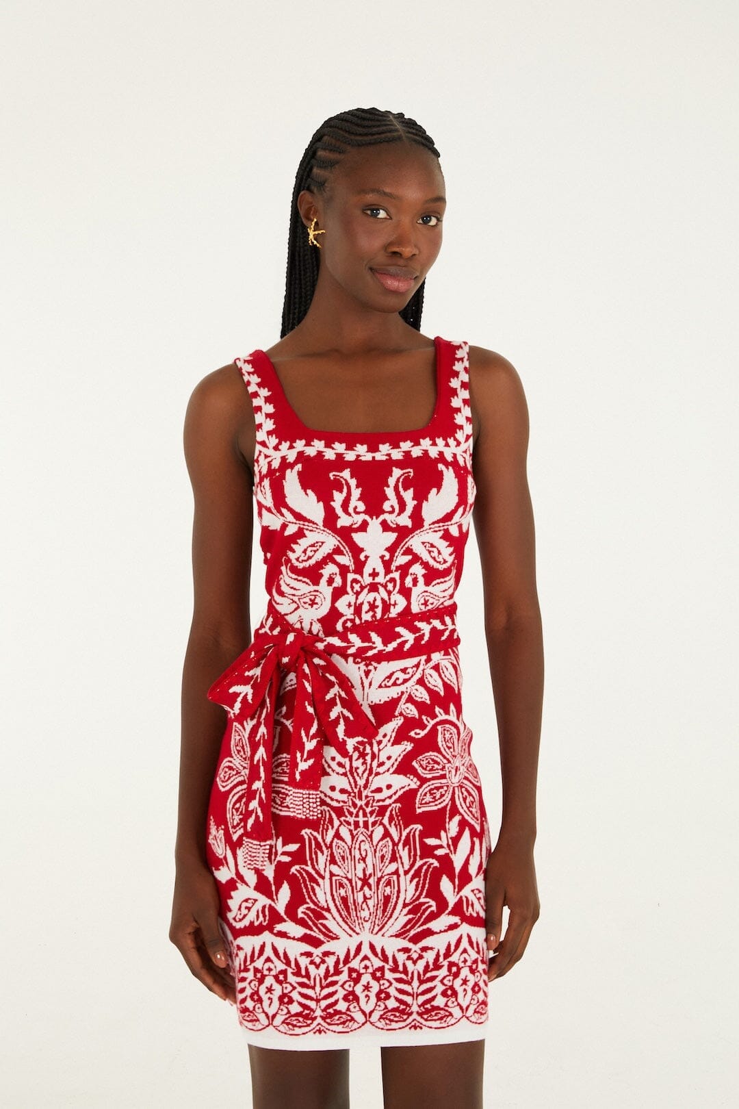 Red Miranda Knit Mini Dress