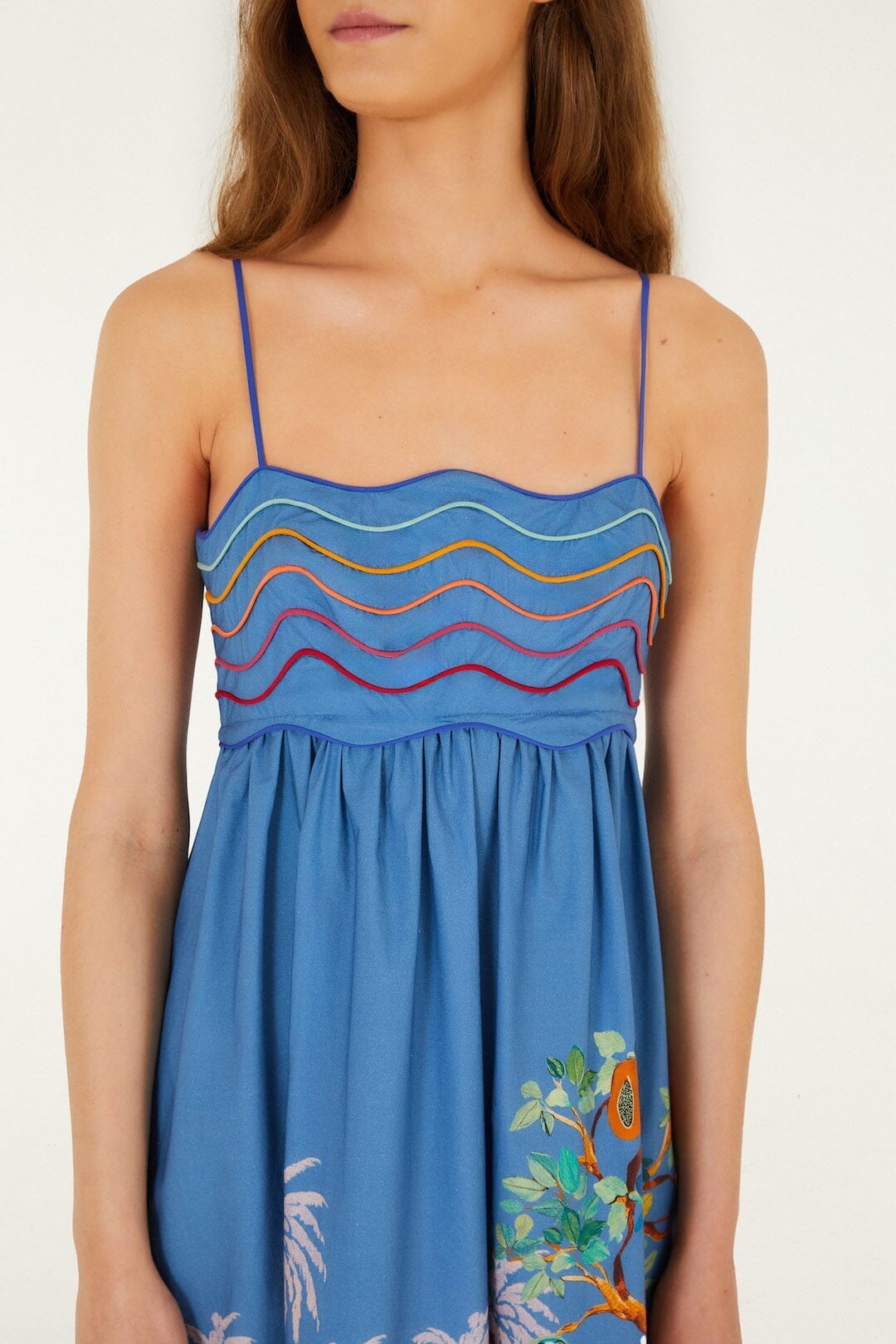 Multicolor Dream Landscape Sleeveless Maxi Dress