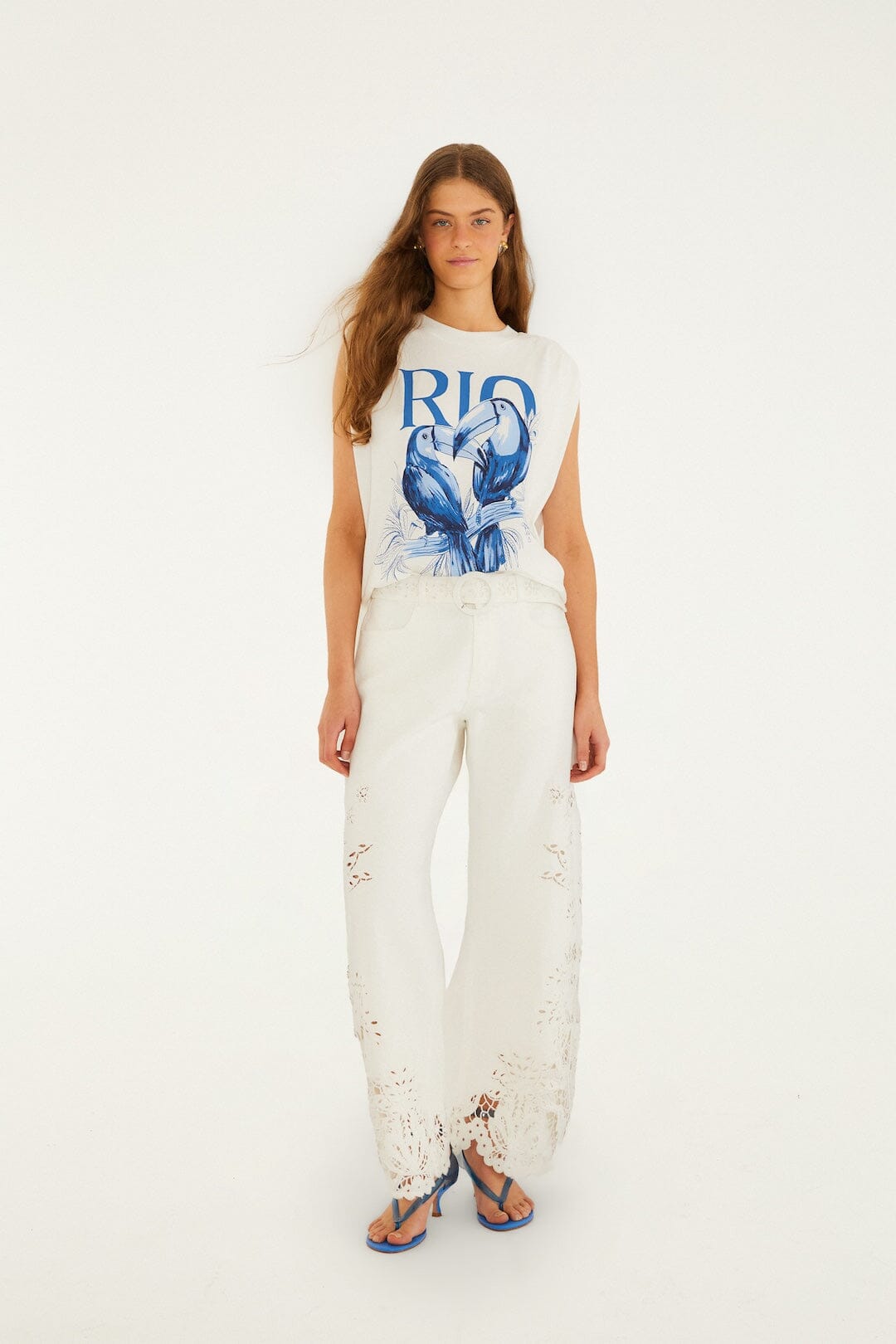 Off-White Toucan Rio Padded Shoulder T-Shirt