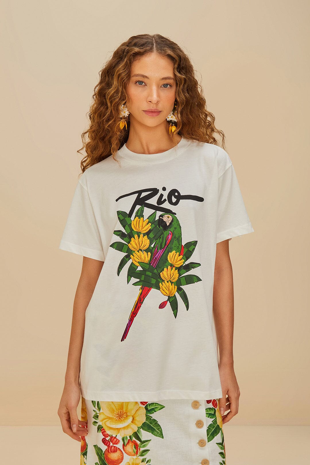 Off-White Rio Macaw Organic Cotton T-Shirt