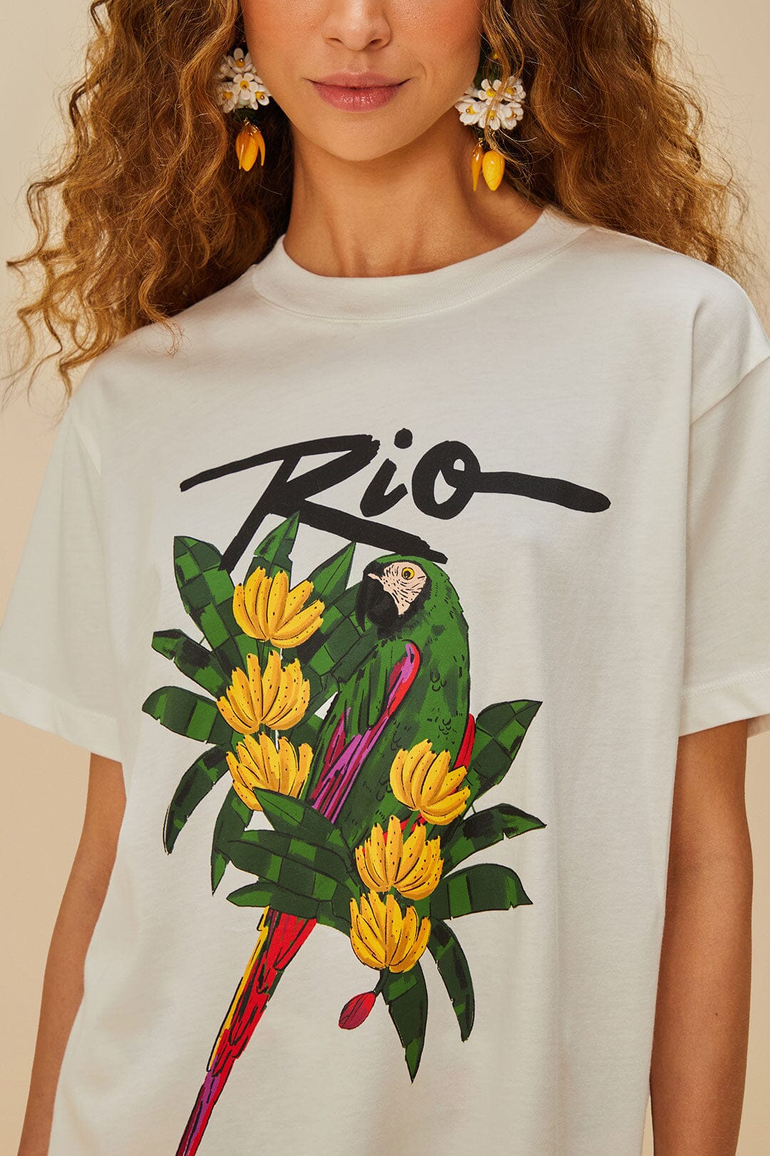 Off-White Rio Macaw Organic Cotton T-Shirt