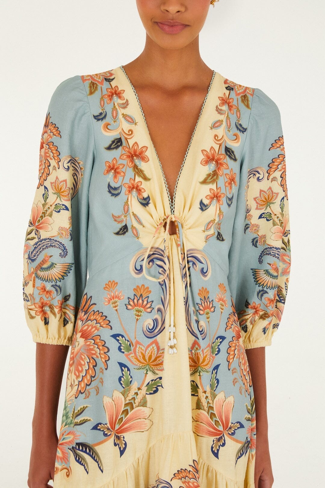 Butter Yellow Boho Beauty Lenzing Ecovero Euroflax Maxi Dress