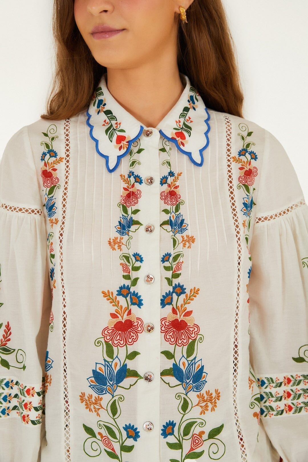 Off-White Stitched Garden Blouse