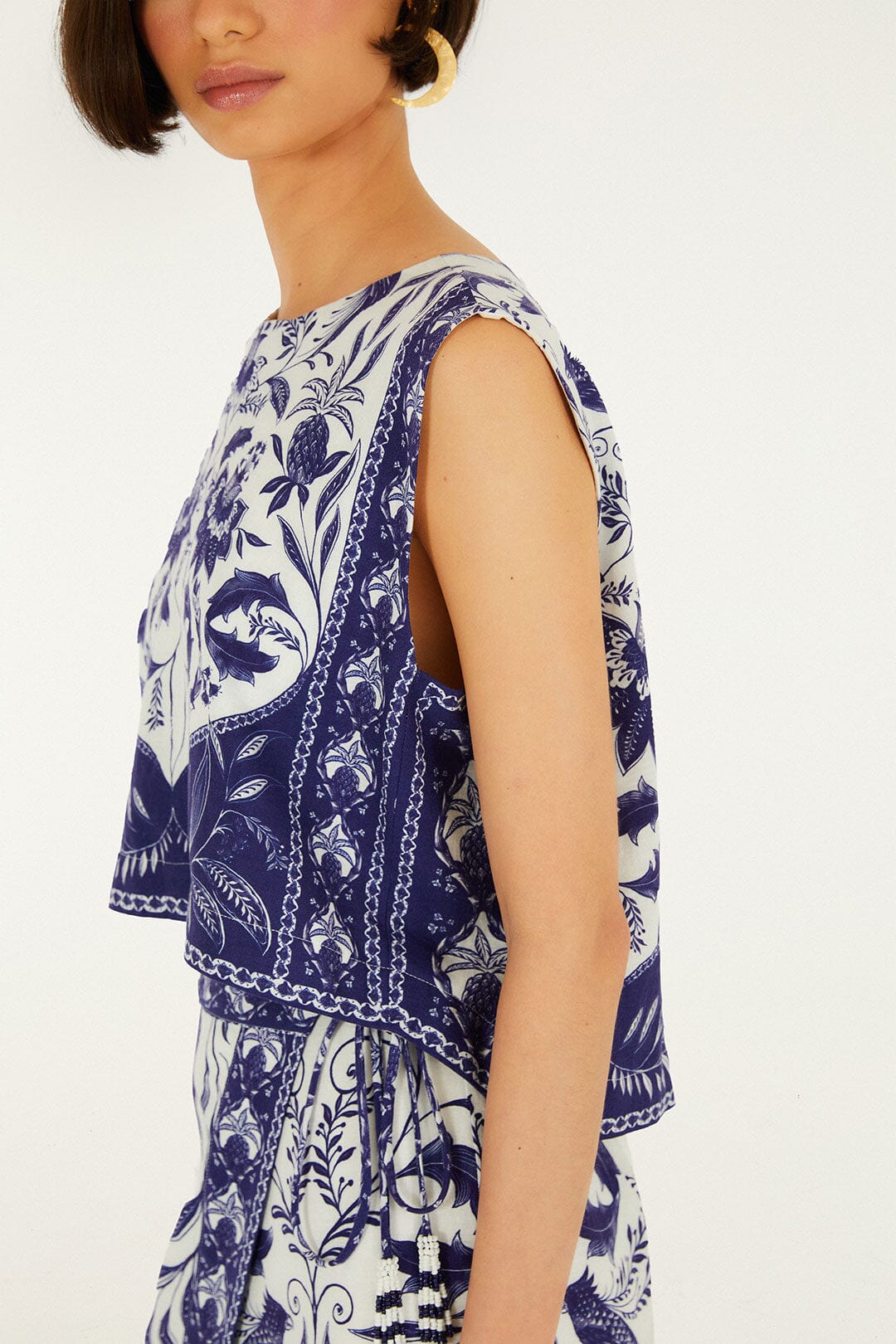 Off-White Nina Lenzing Ecovero Euroflaxcrop Top