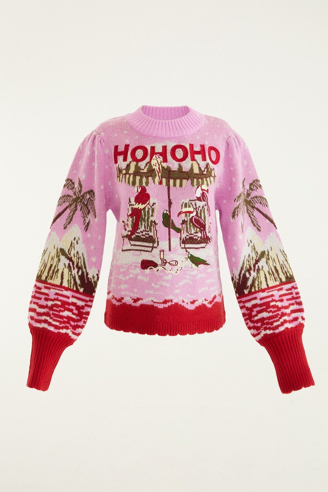 Pink From Sand To Snow Knit Sweater