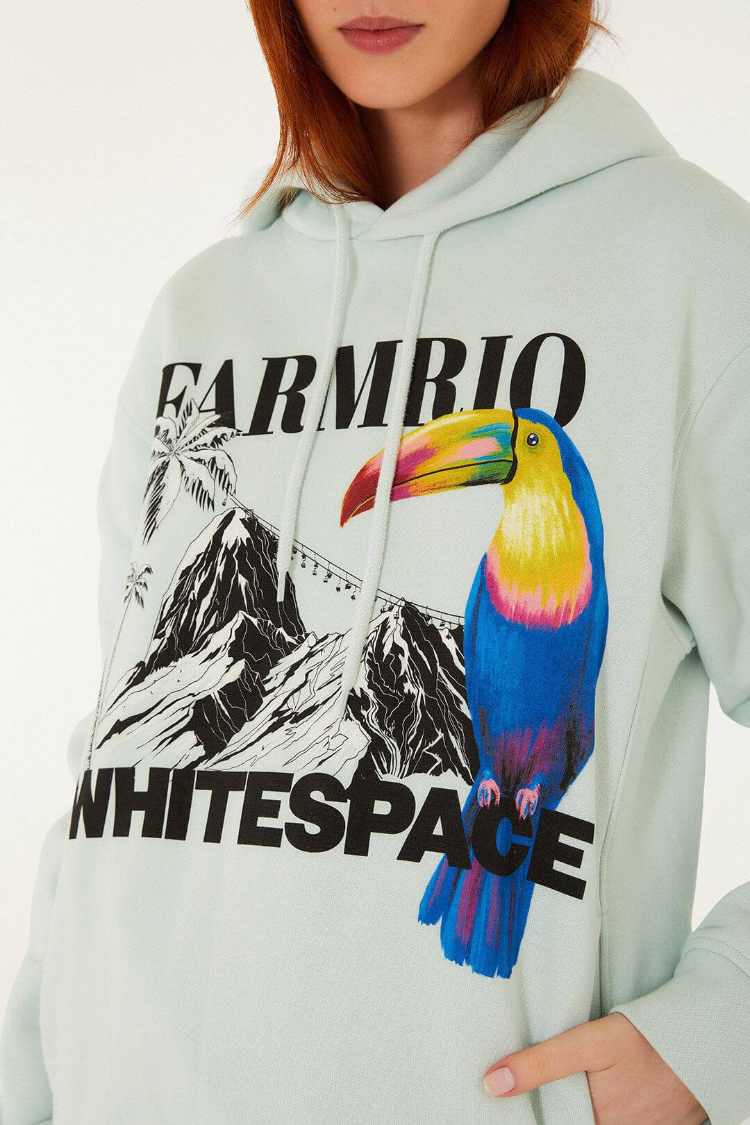 Blue And White Farm Rio Space Sweatshirt