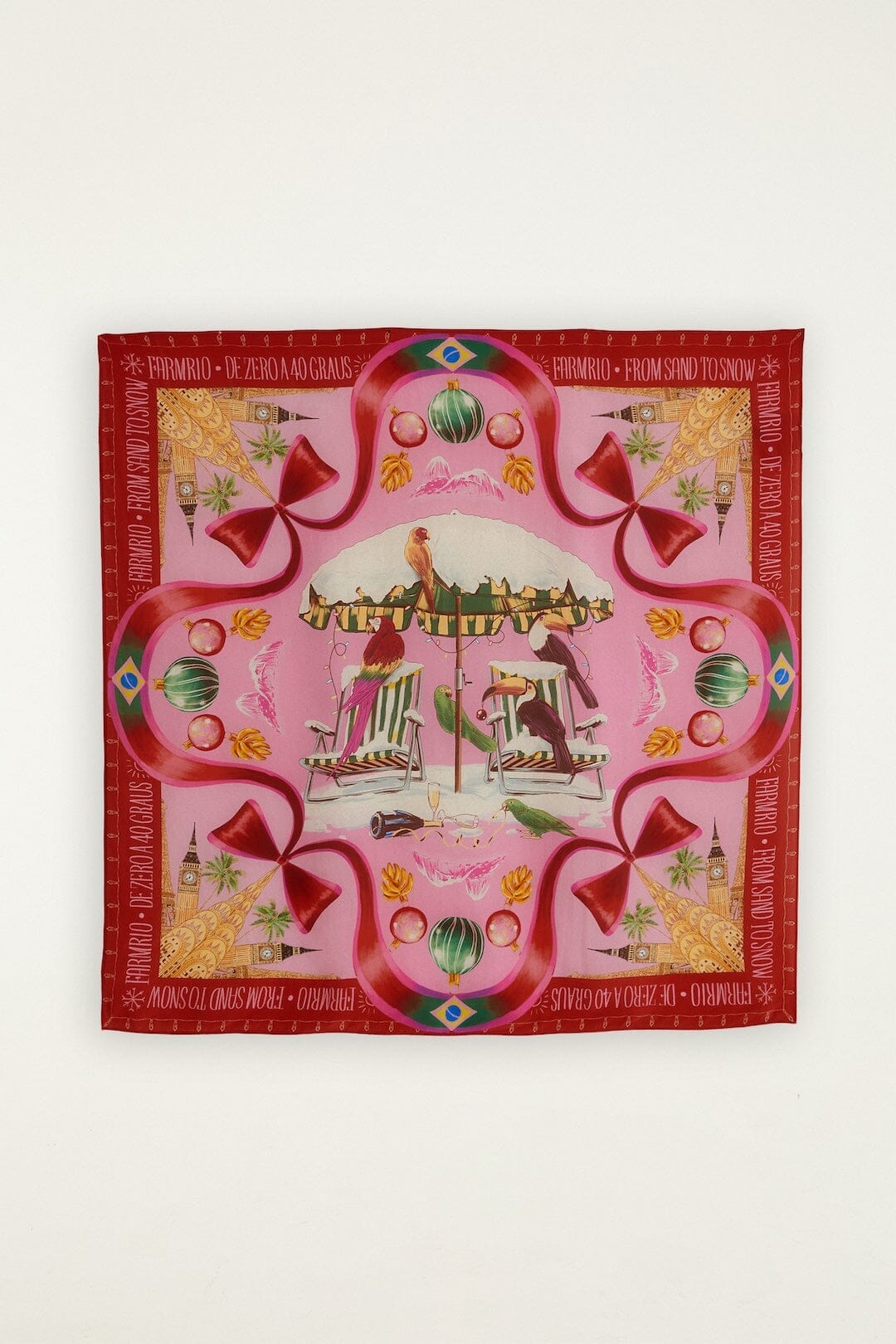 Multicolor From Sand To Snow Bandana Scarf