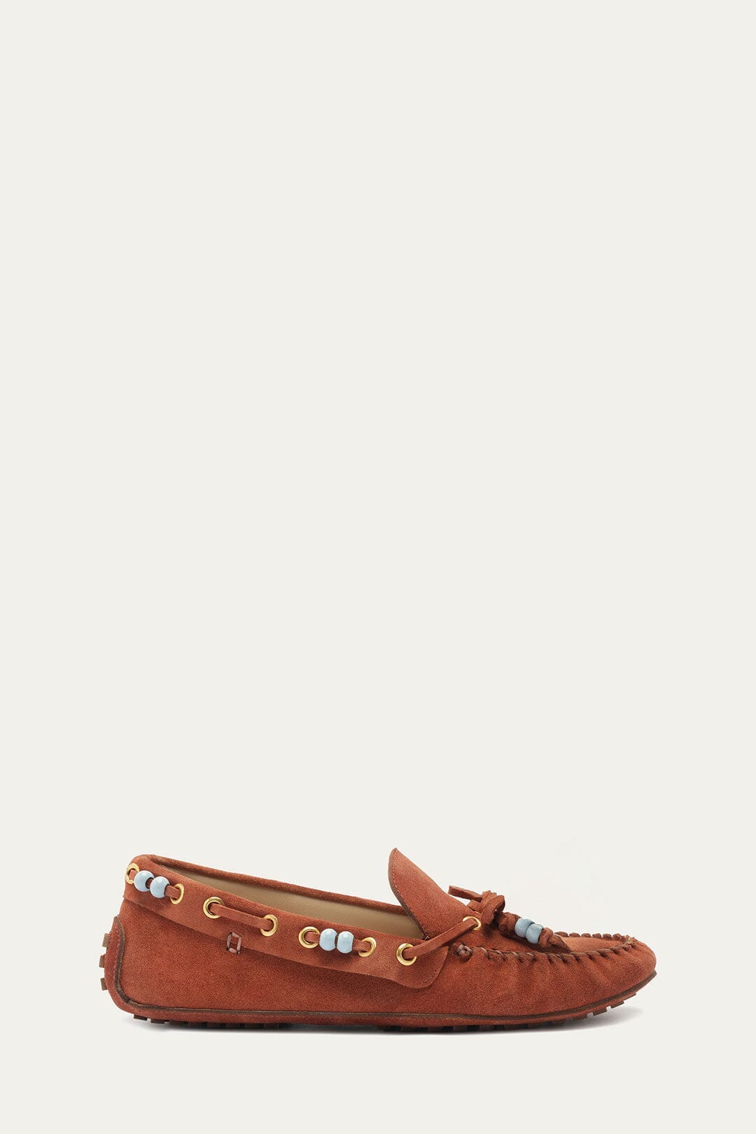 Brown Tassel Suede Moccasin