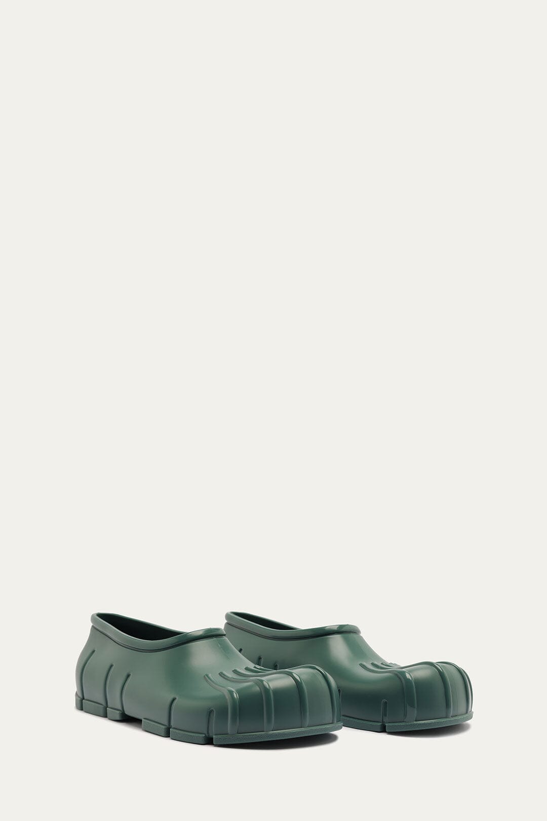 Forest Green Monstera Rain Shoe