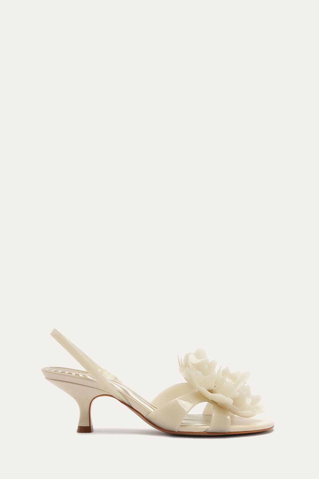Off-White Flower Jelly Heeled Sandal