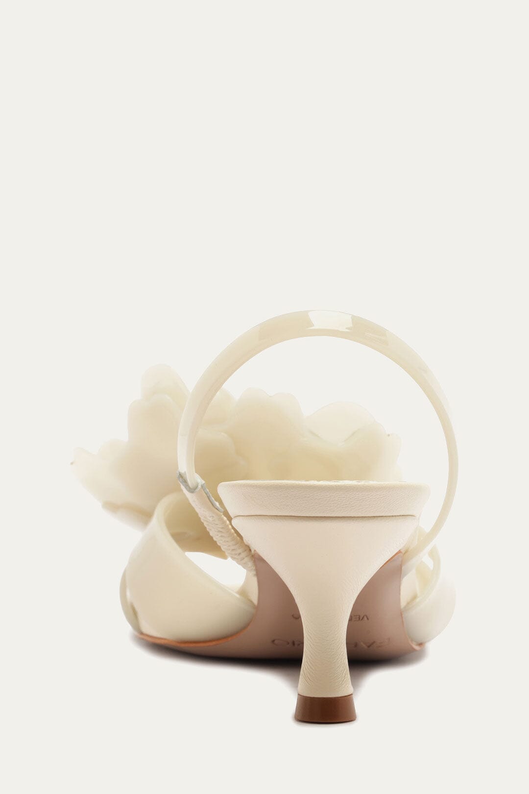 Off-White Flower Jelly Heeled Sandal