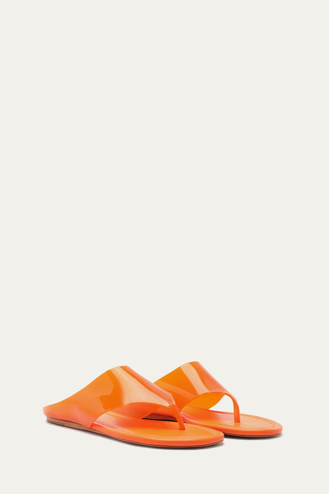 Orange Jelly Flat Sandal
