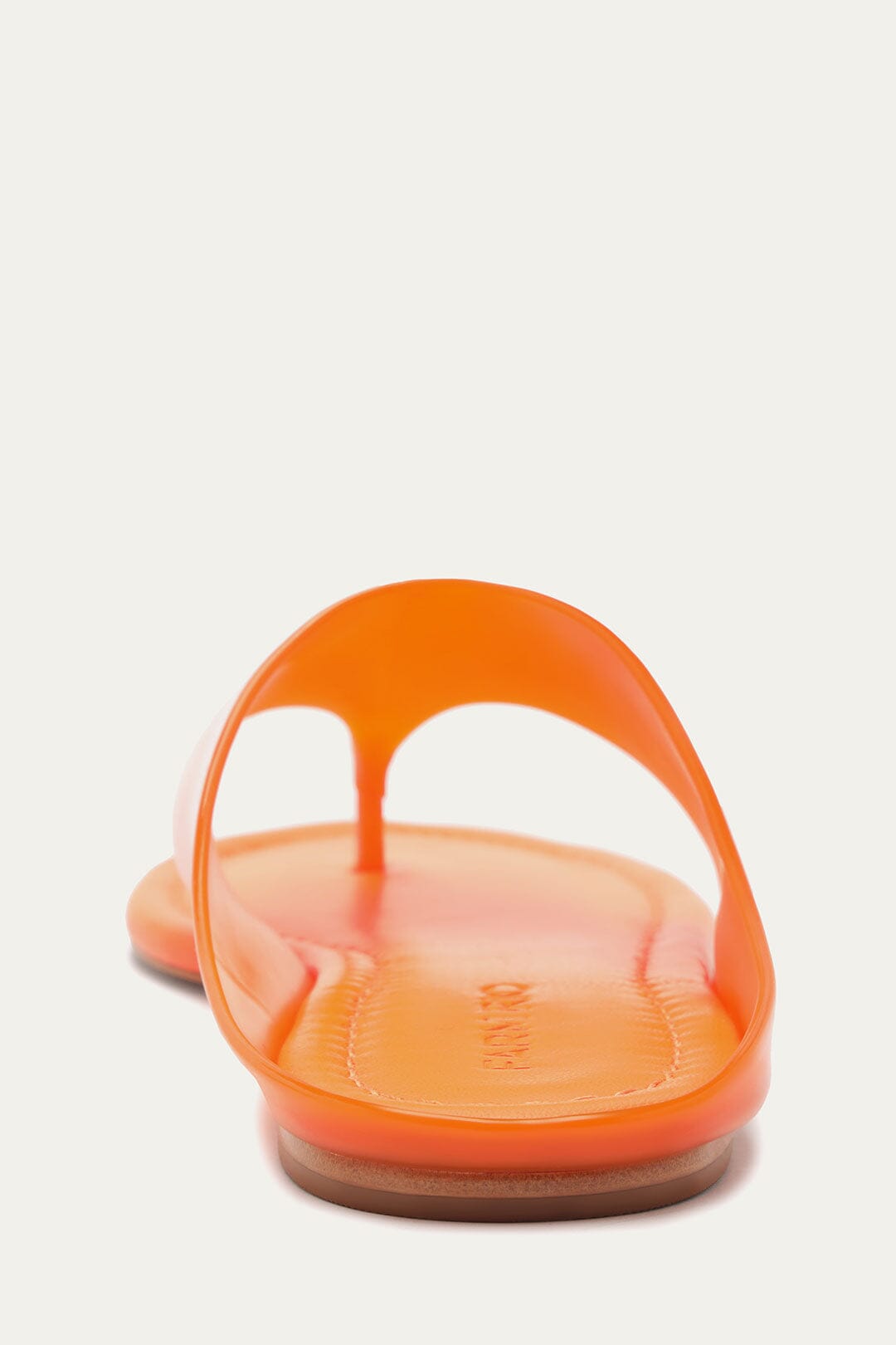 Orange Jelly Flat Sandal