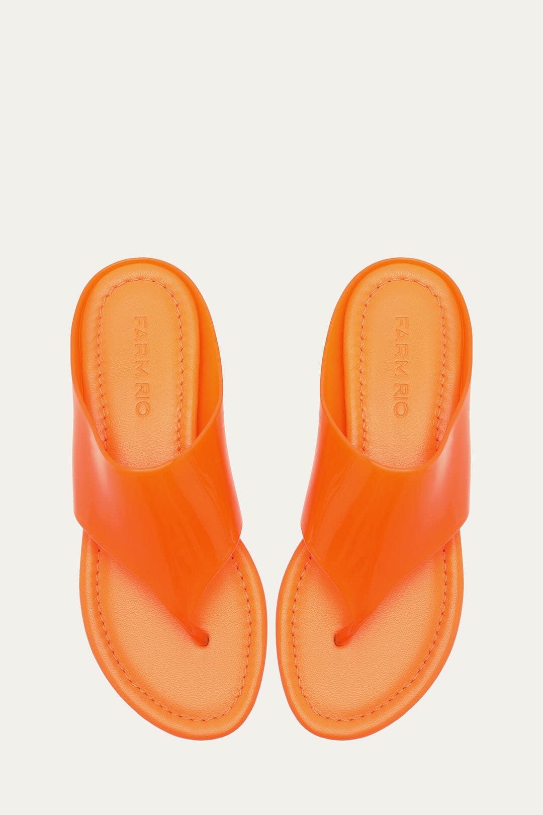 Orange Jelly Flat Sandal