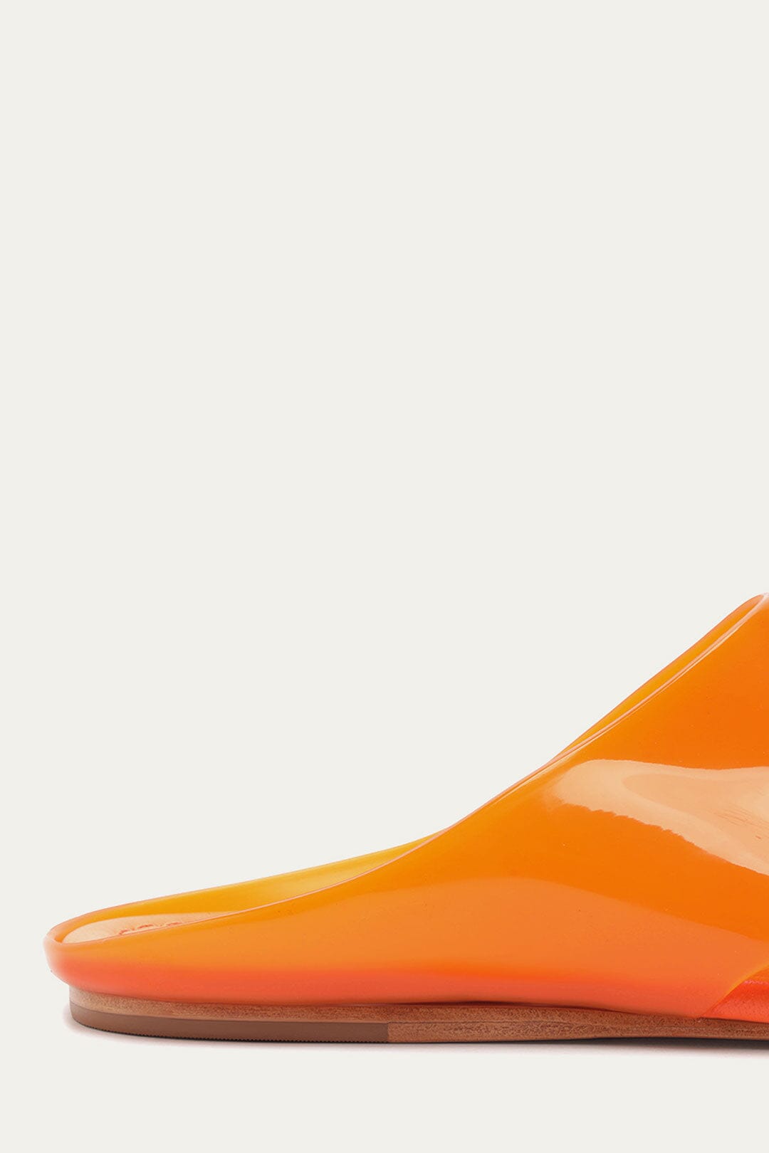 Orange Jelly Flat Sandal
