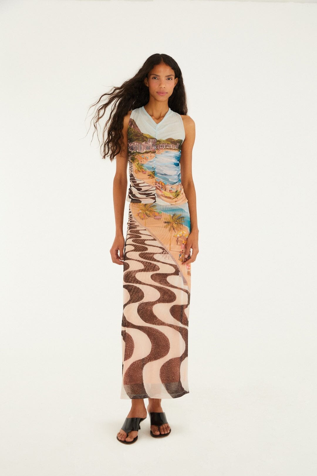 Multicolor Copacabana Beach Skirt
