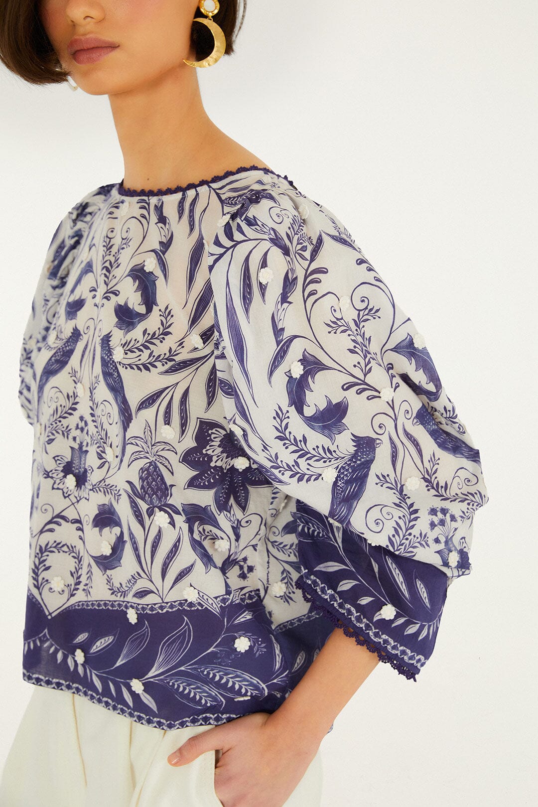 Off-White Nina 3d Flowers Blouse