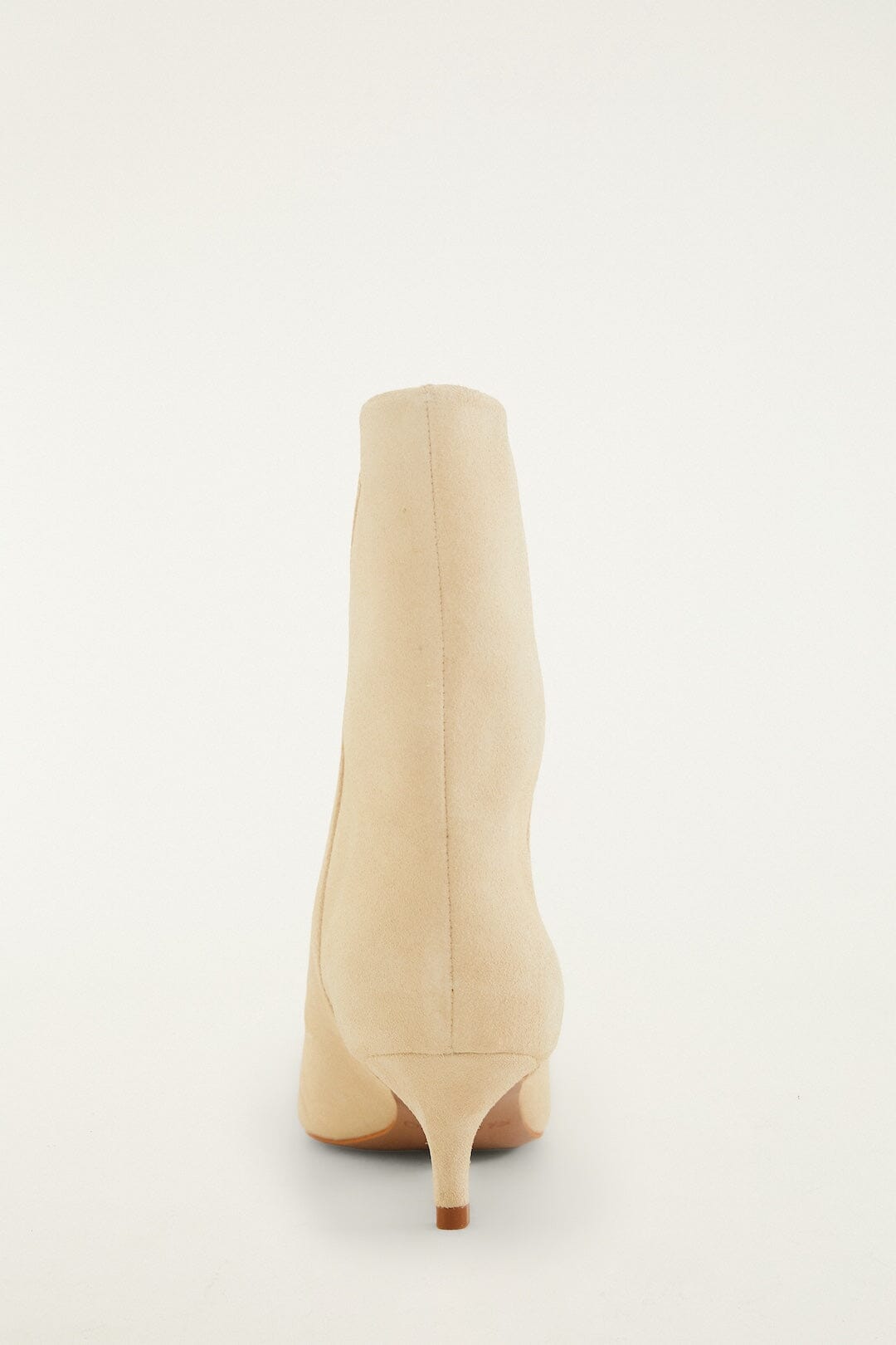 Off-White Suede Heeled Ankle Boot