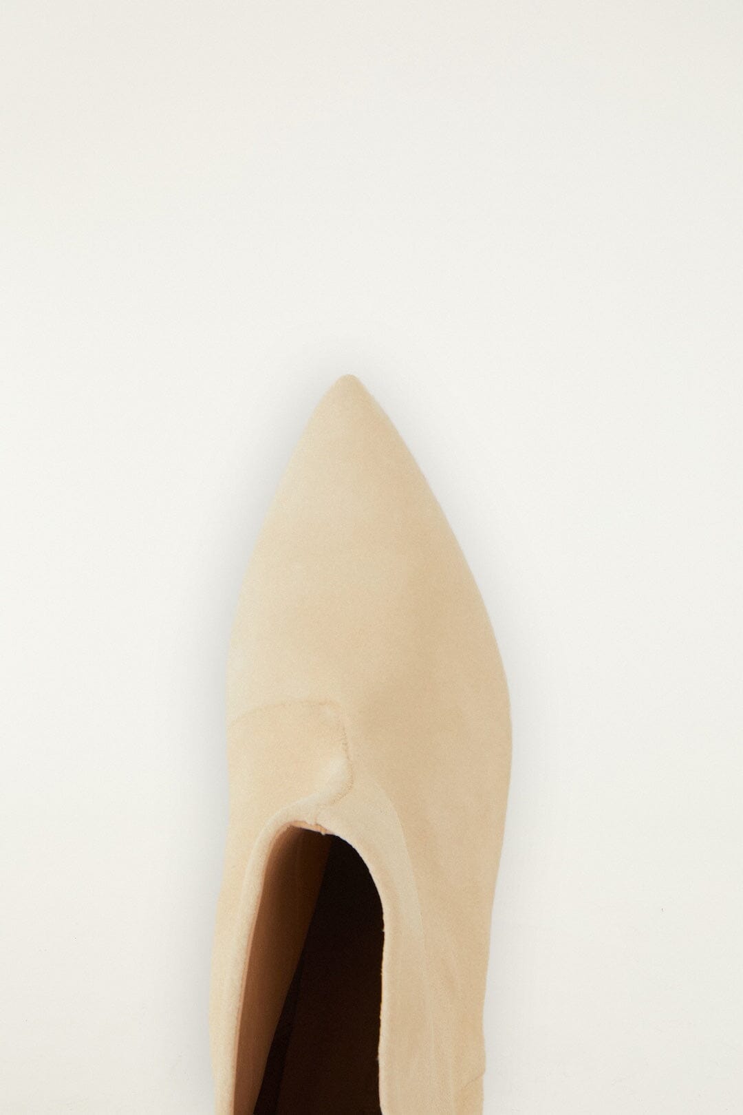 Off-White Suede Heeled Ankle Boot