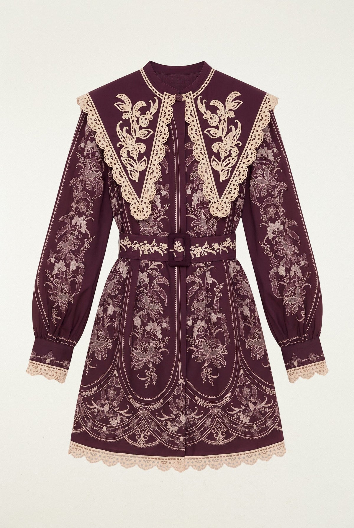 Lara Lace Long Sleeve Mini Dress