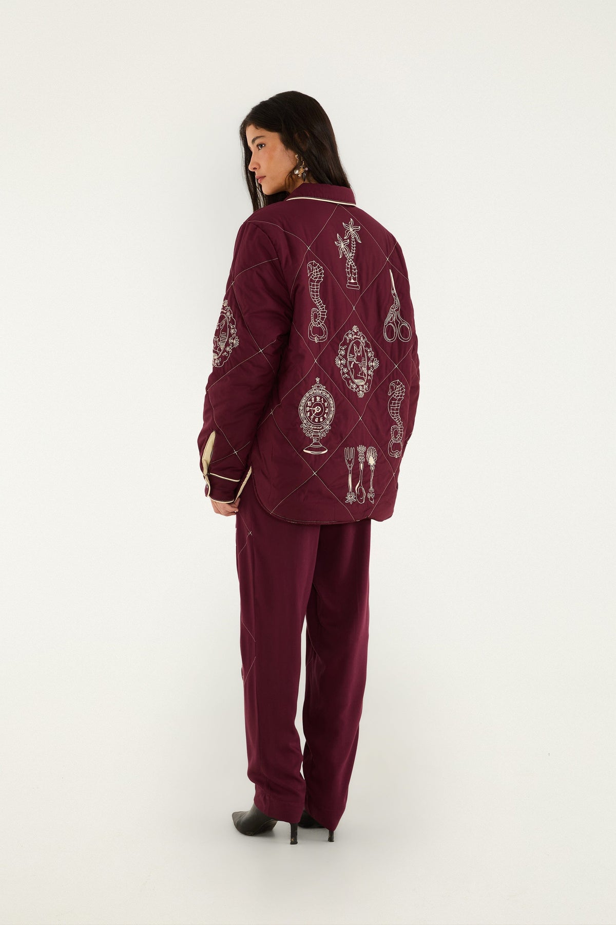 Vintage Souvenirs Embroidered Pants