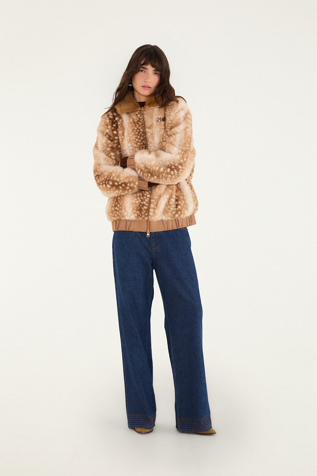 Borbofly Embroidered Reversible Puffer Jacket