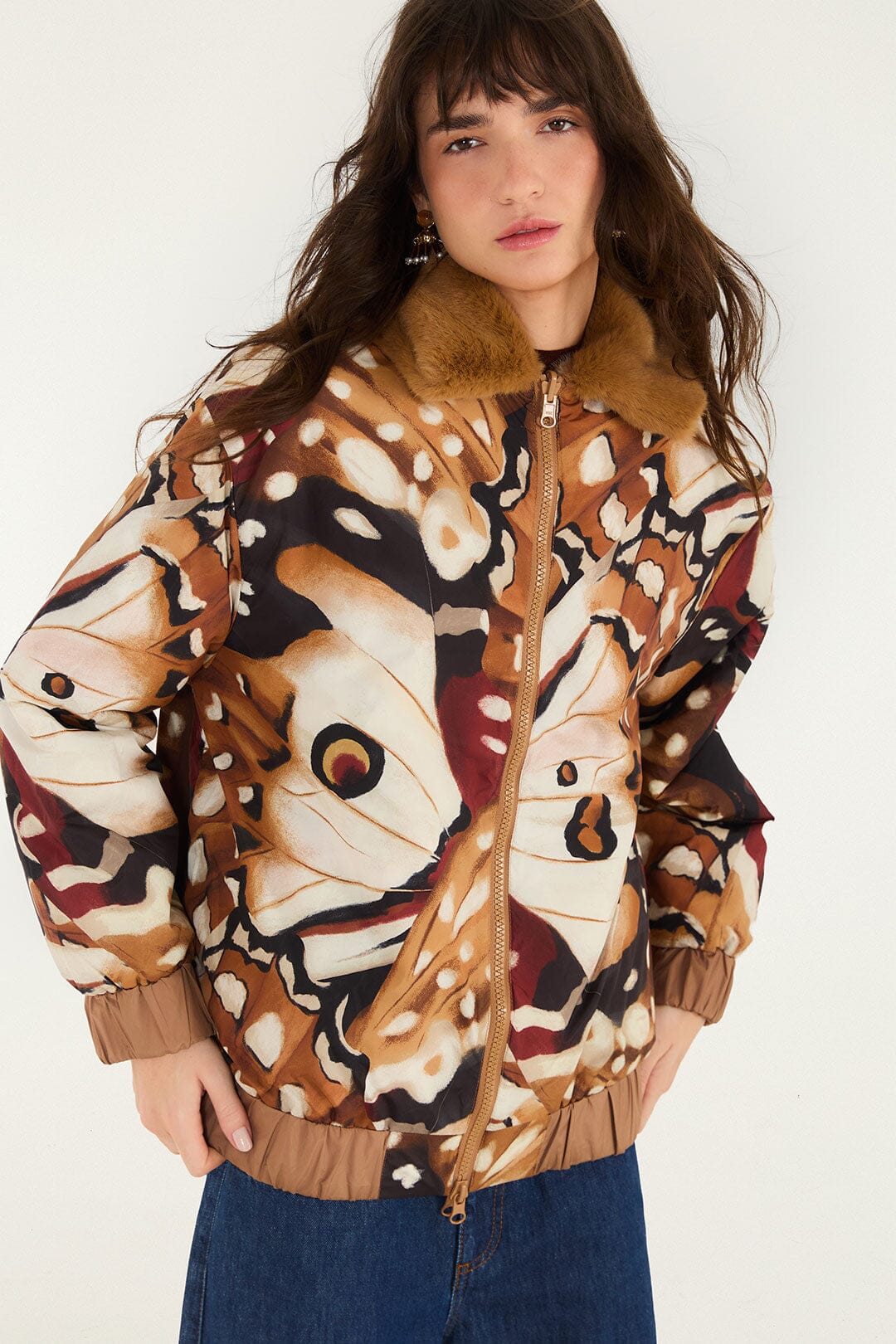 Borbofly Embroidered Reversible Puffer Jacket