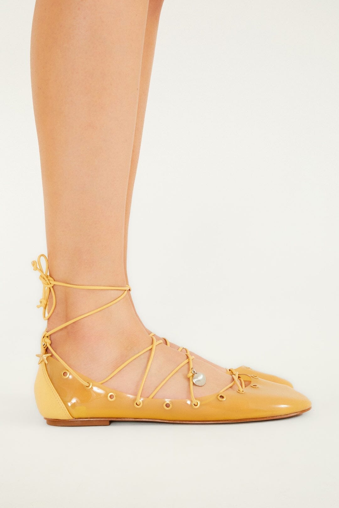 Sand Sea Lace Up Jelly Ballerina
