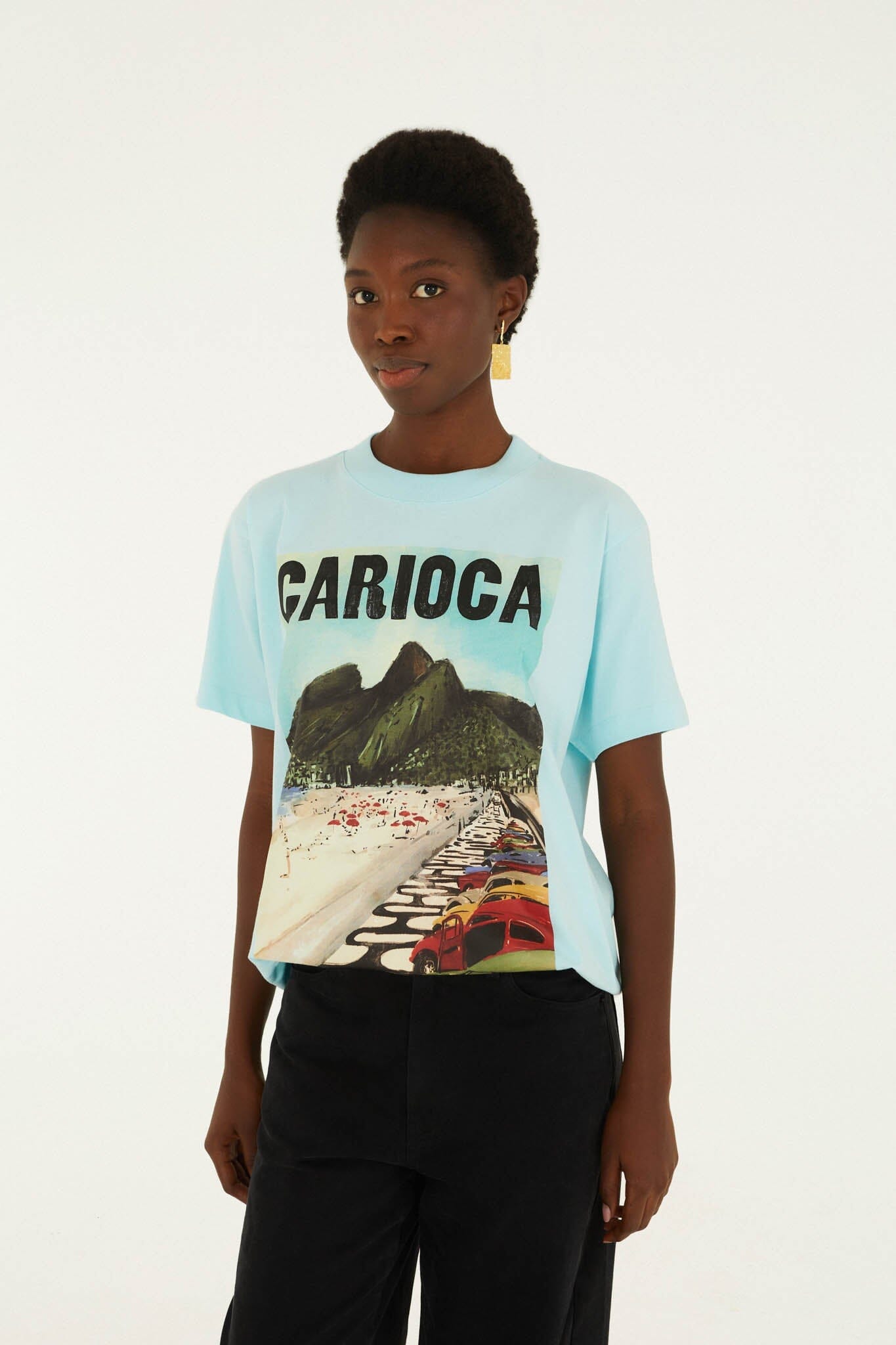 Dois Irmaos Landscape Carioca Organic Cotton Relaxed T-Shirt