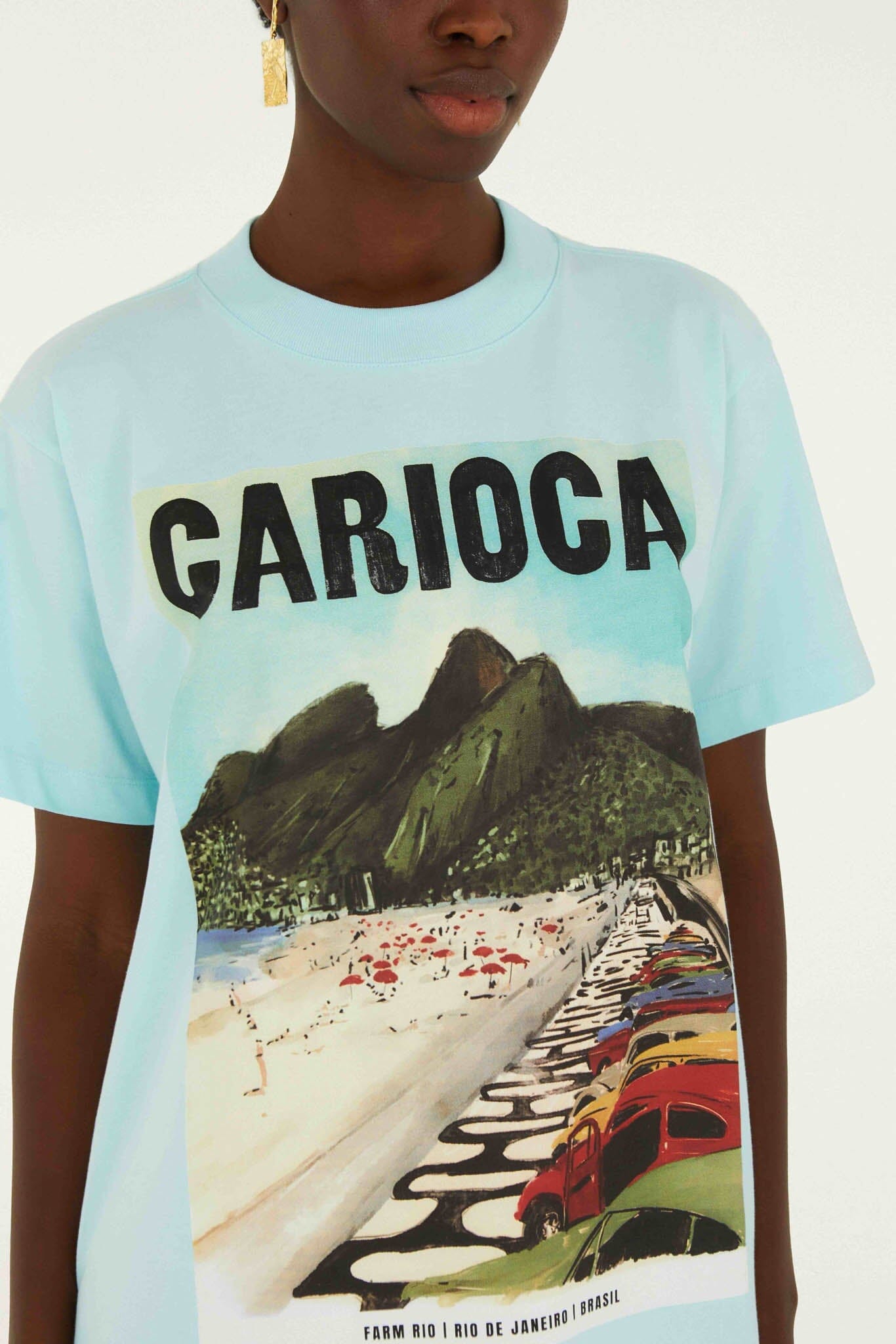 Dois Irmaos Landscape Carioca Organic Cotton Relaxed T-Shirt