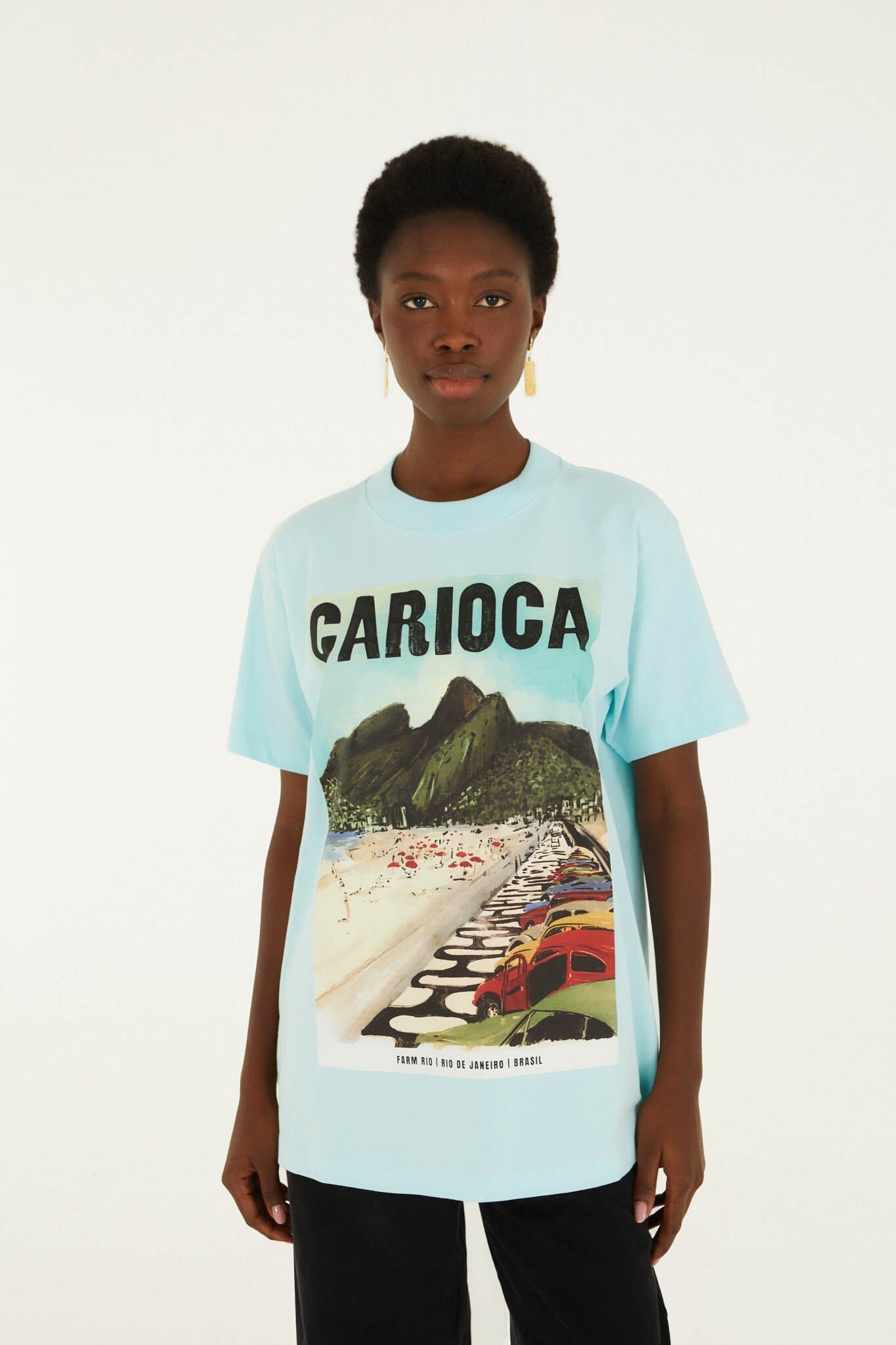 Dois Irmaos Landscape Carioca Organic Cotton Relaxed T-Shirt