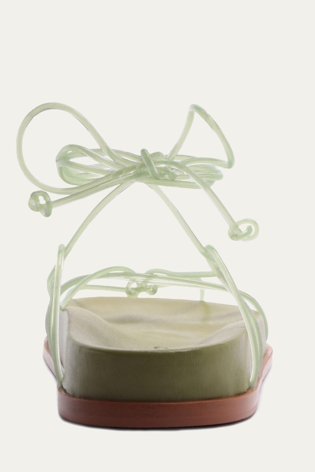 Green Spaghetti Jelly Anatomic Flat Sandal