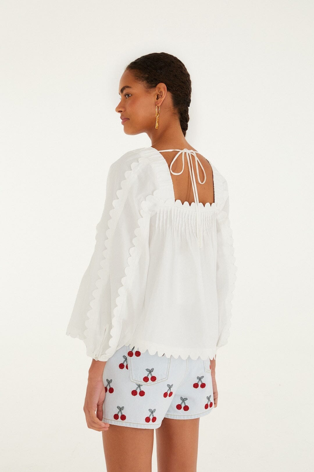 Off-White Long Sleeve Blouse