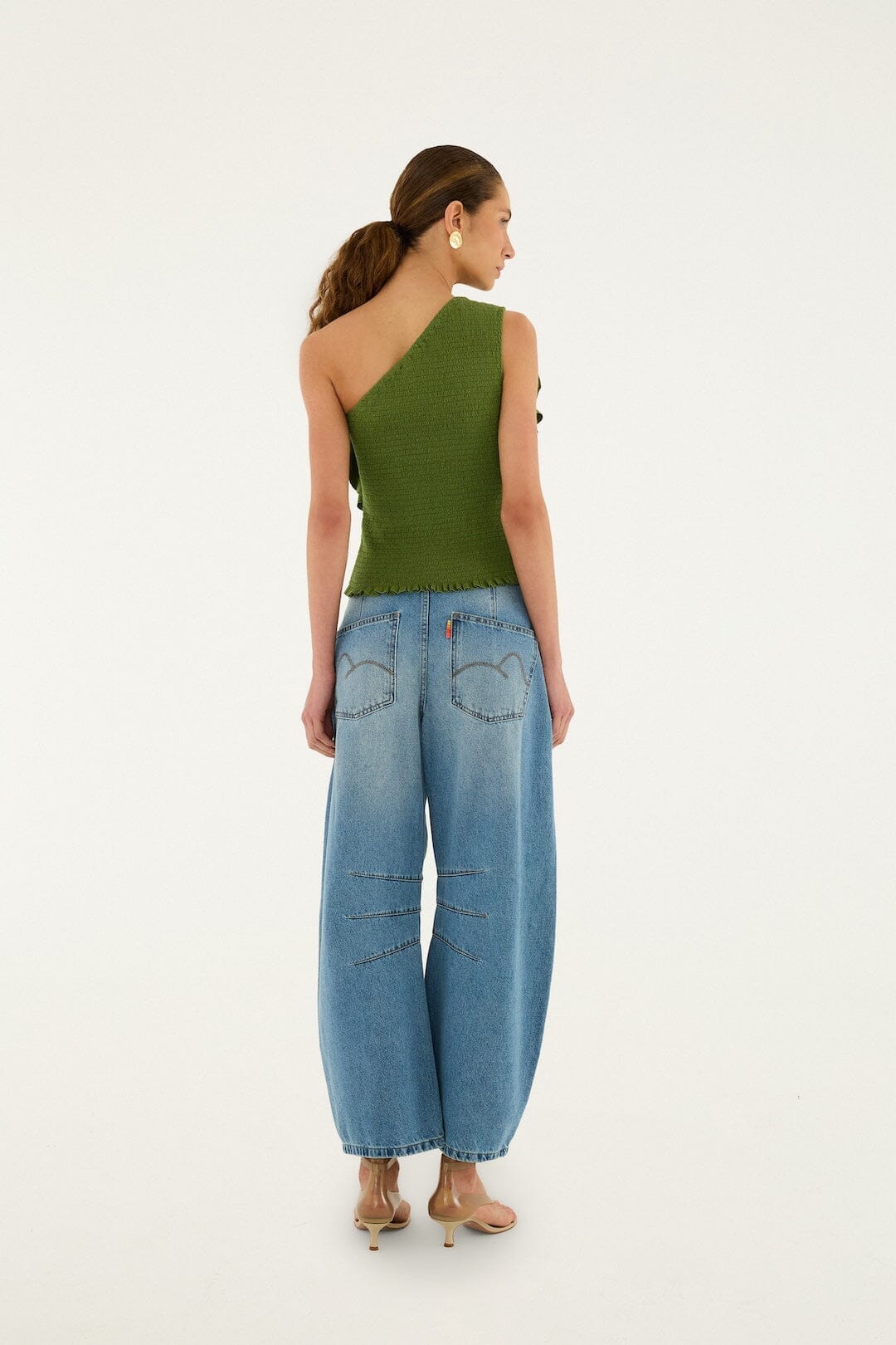 Barrel Denim Pants
