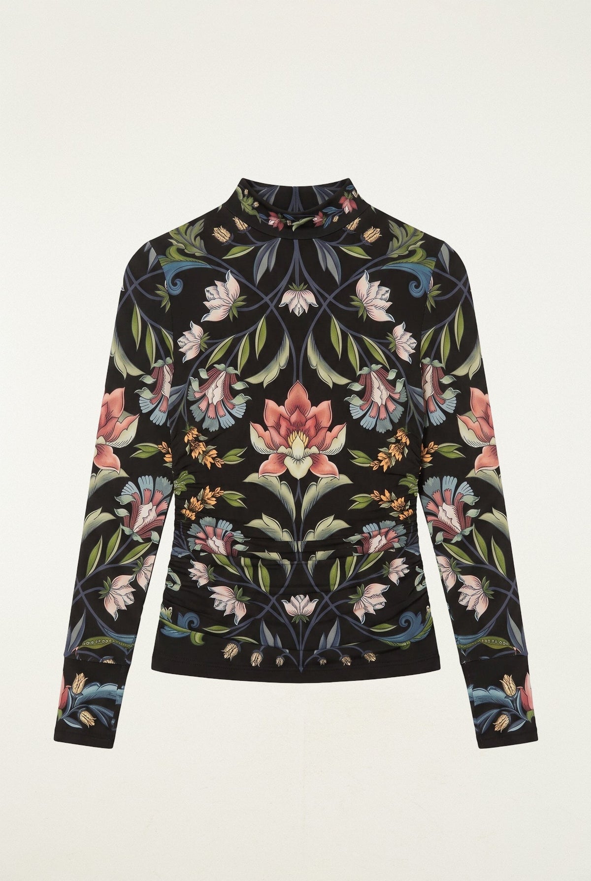 Natalia Long Sleeve Jersey Blouse