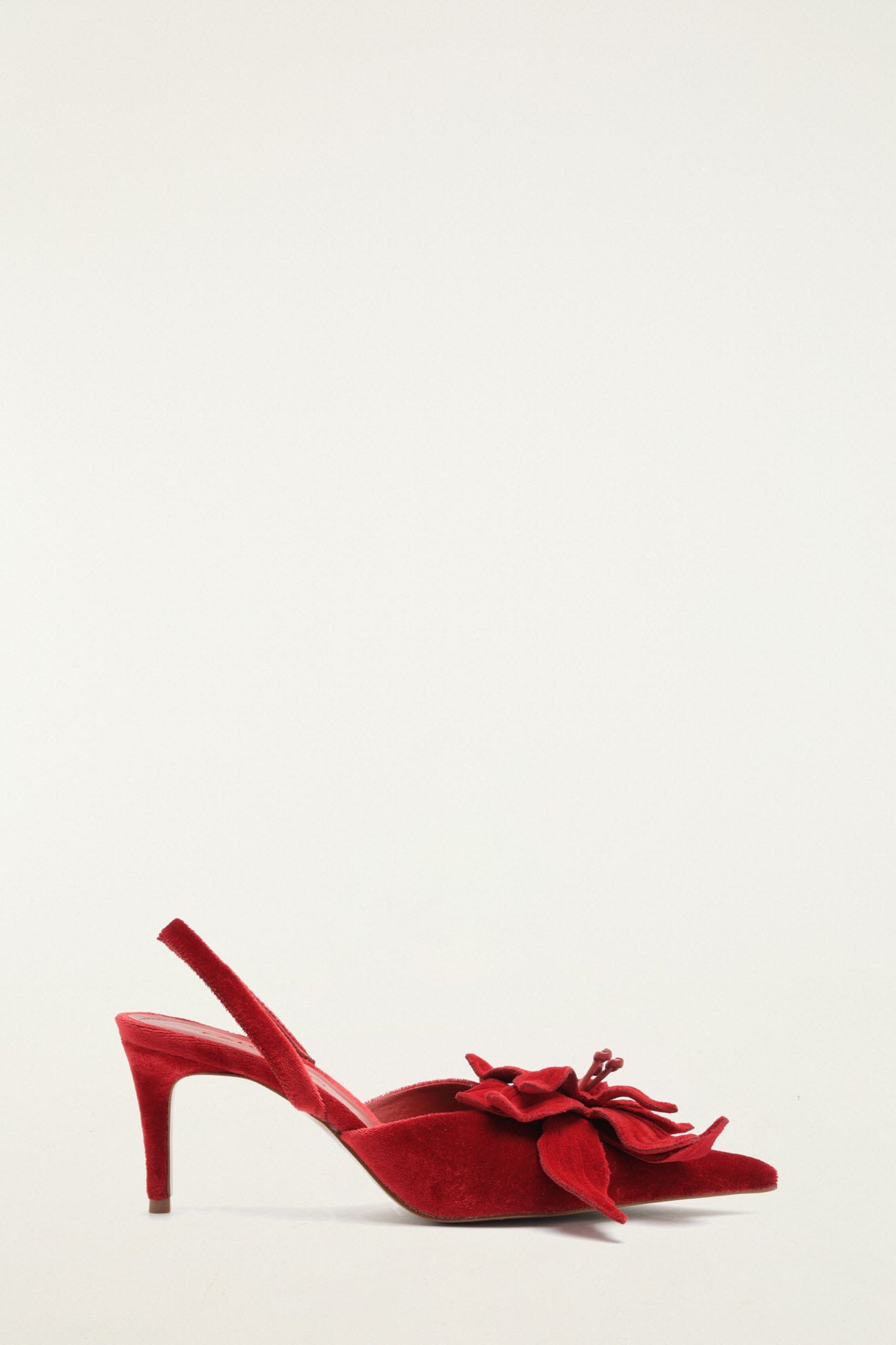 Flower Velveta Close Toe Heeled Sandal