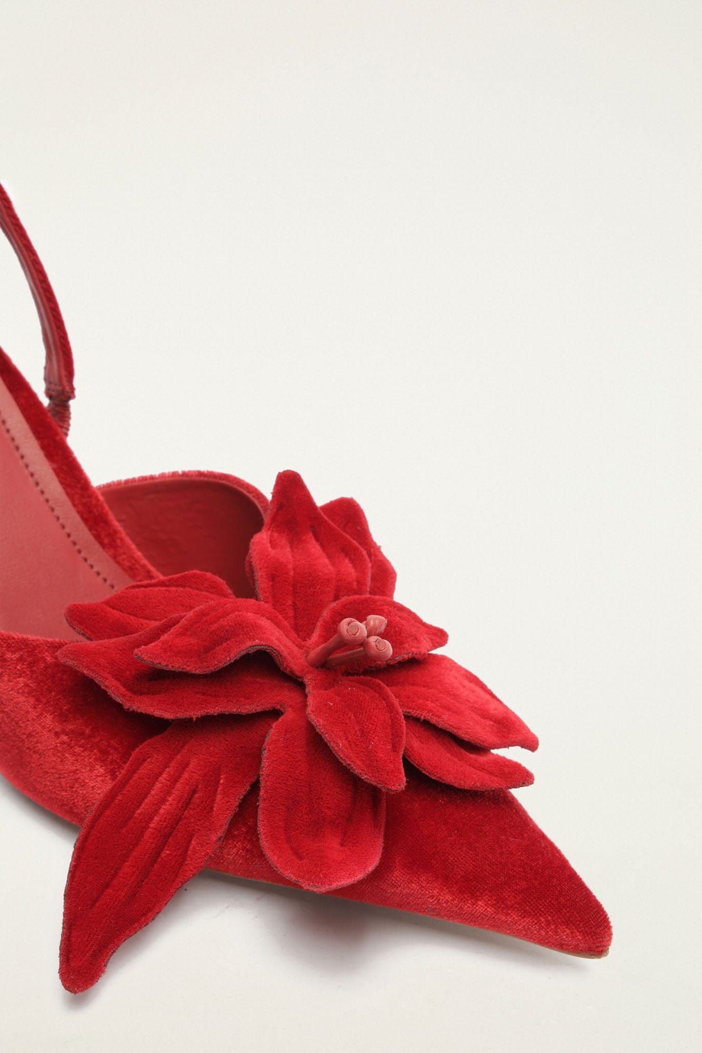 Flower Velveta Close Toe Heeled Sandal