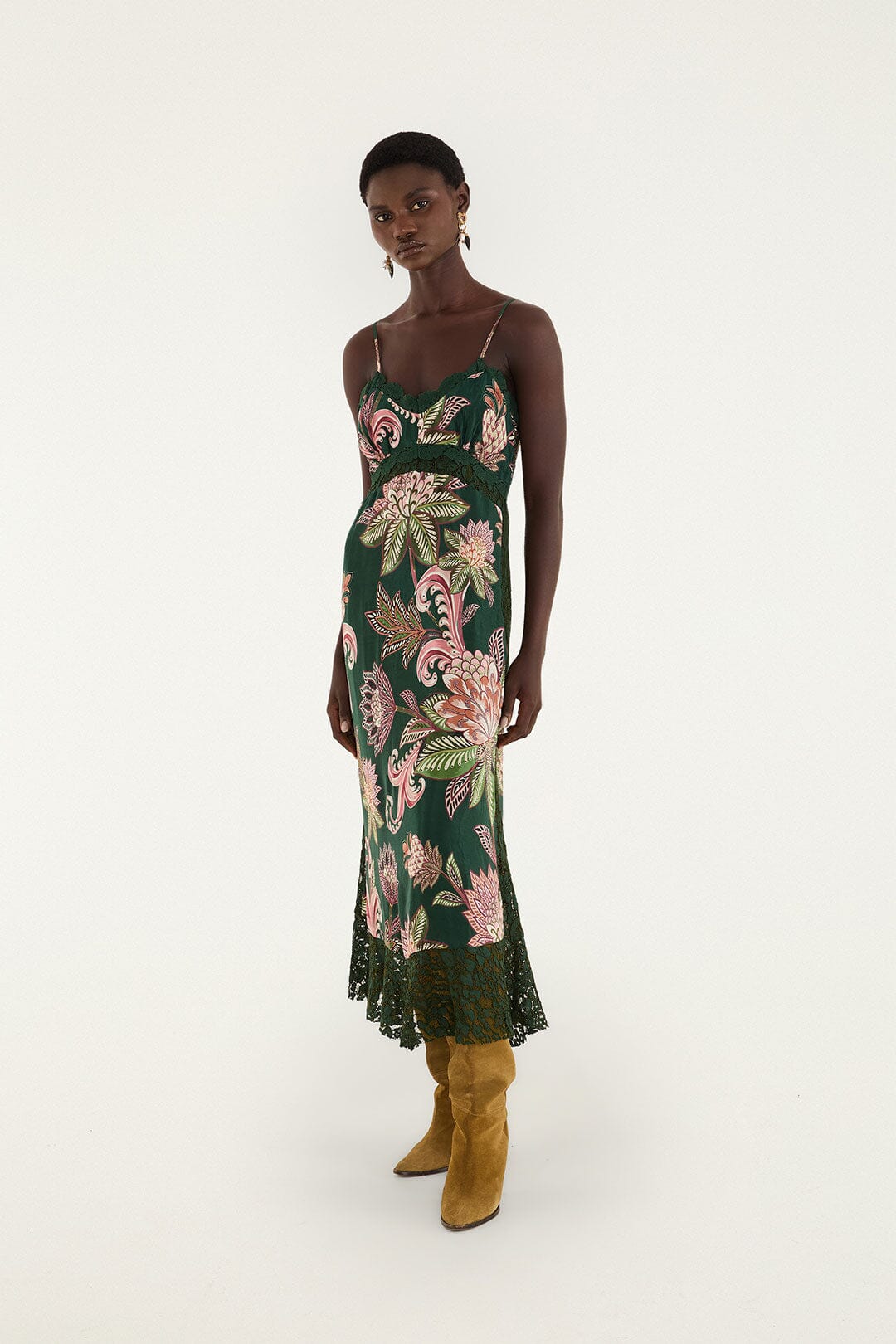 Arabesque Paradise Floral Midi Dress