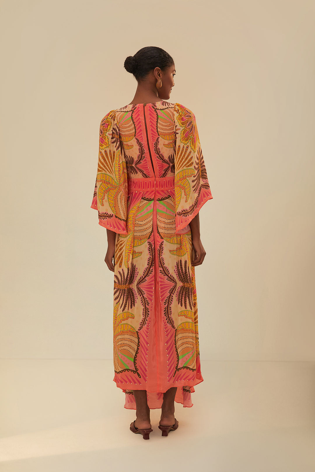 Sand Palms Scarf Maxi Dress