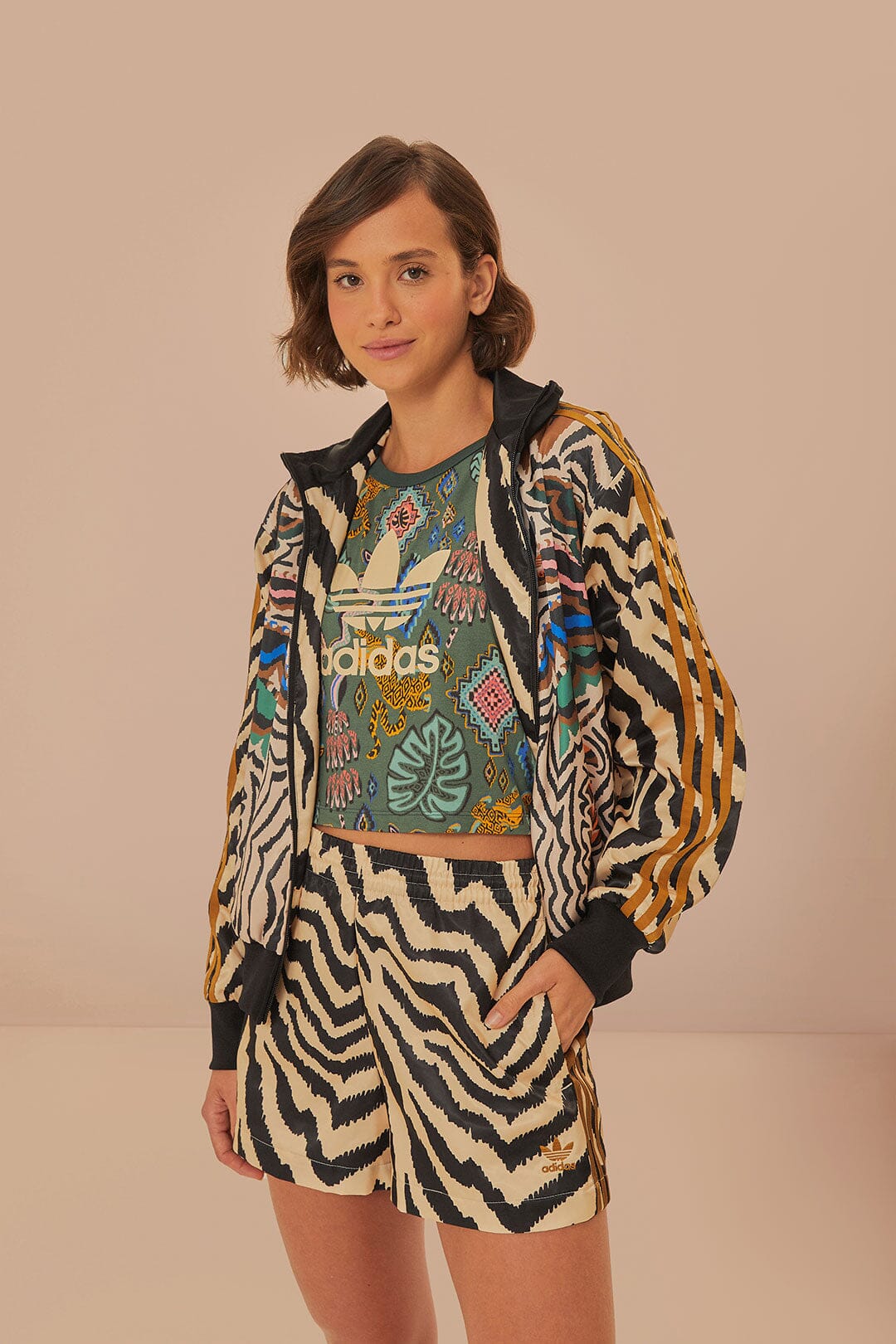 Beige Adidas Farm Rio Shorts – FARM Rio