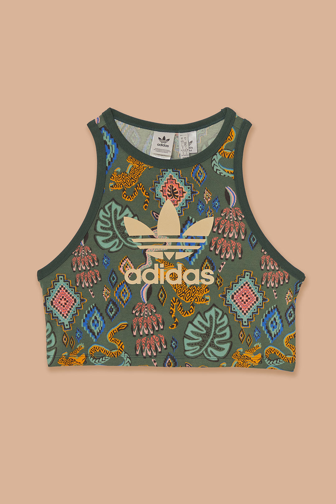 Green Adidas Farm Rio Crop Top