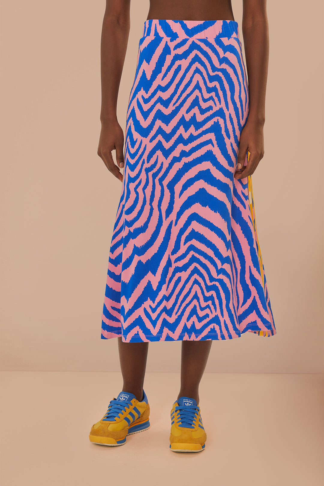 Blue Adidas Farm Rio Maxi Skirt