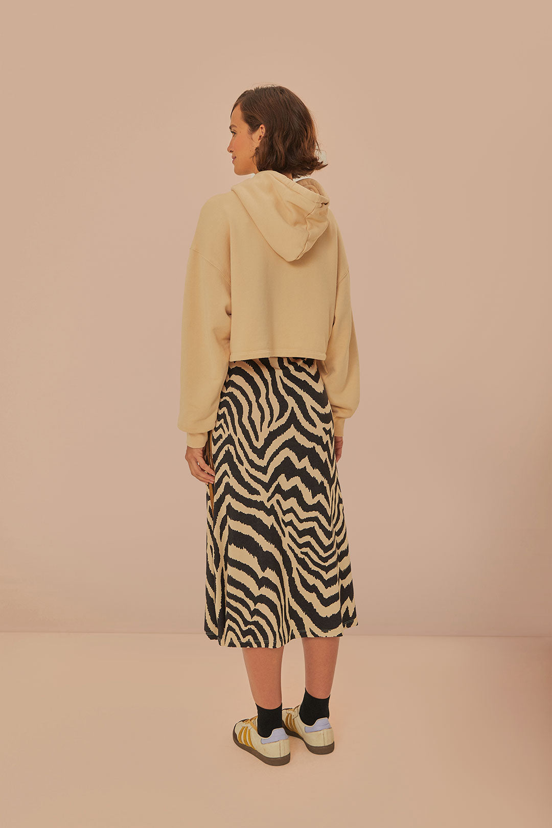 Beige Adidas Farm Rio Maxi Skirt