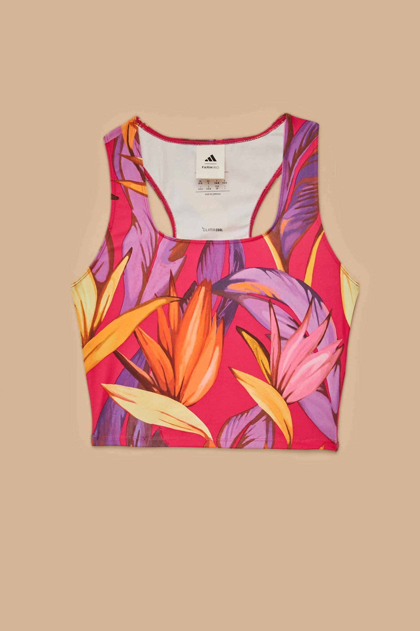 Adidas Birds Of Paradise Bold Pink Tank Top