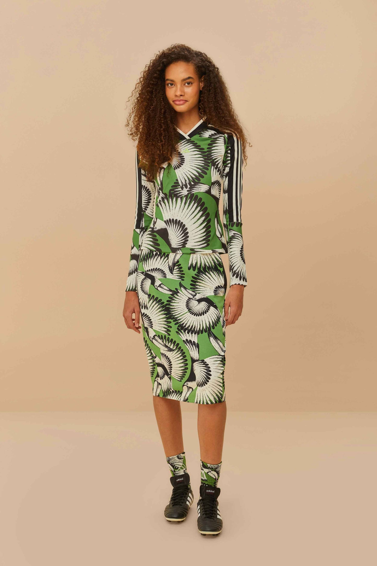 Adidas Toucan Wings Midi Dress Crew Green