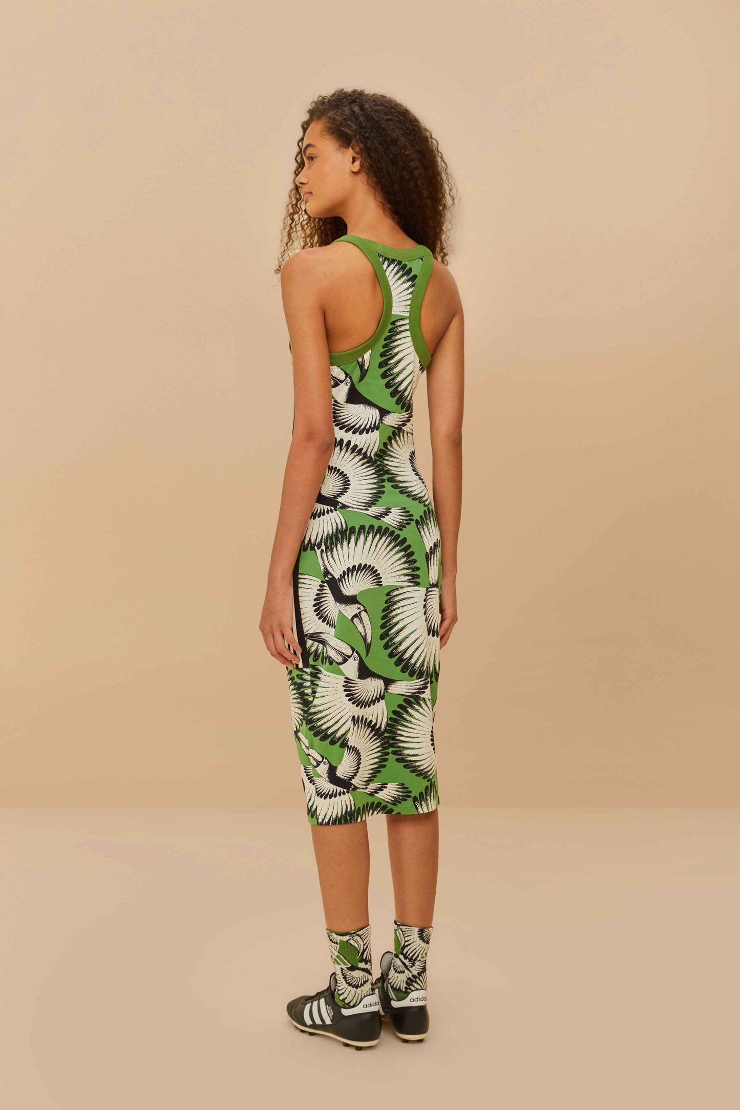 Adidas Toucan Wings Midi Dress Crew Green